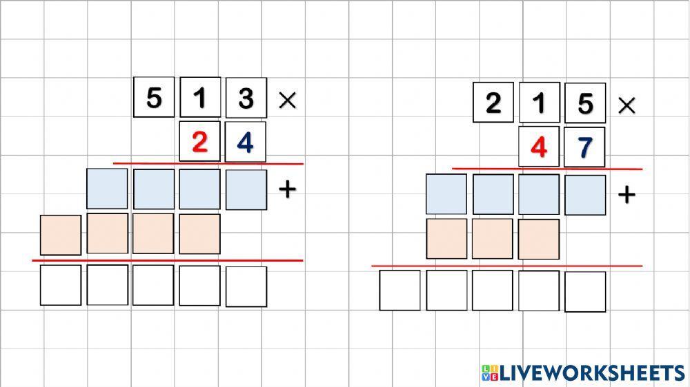 Multiplicación por dos cifras
