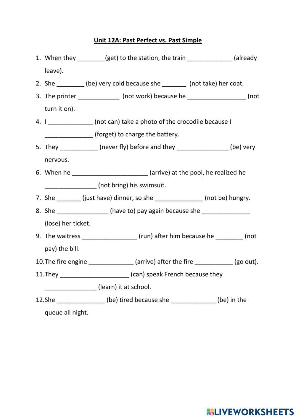 GEP6 - Past perfect vs. past simple