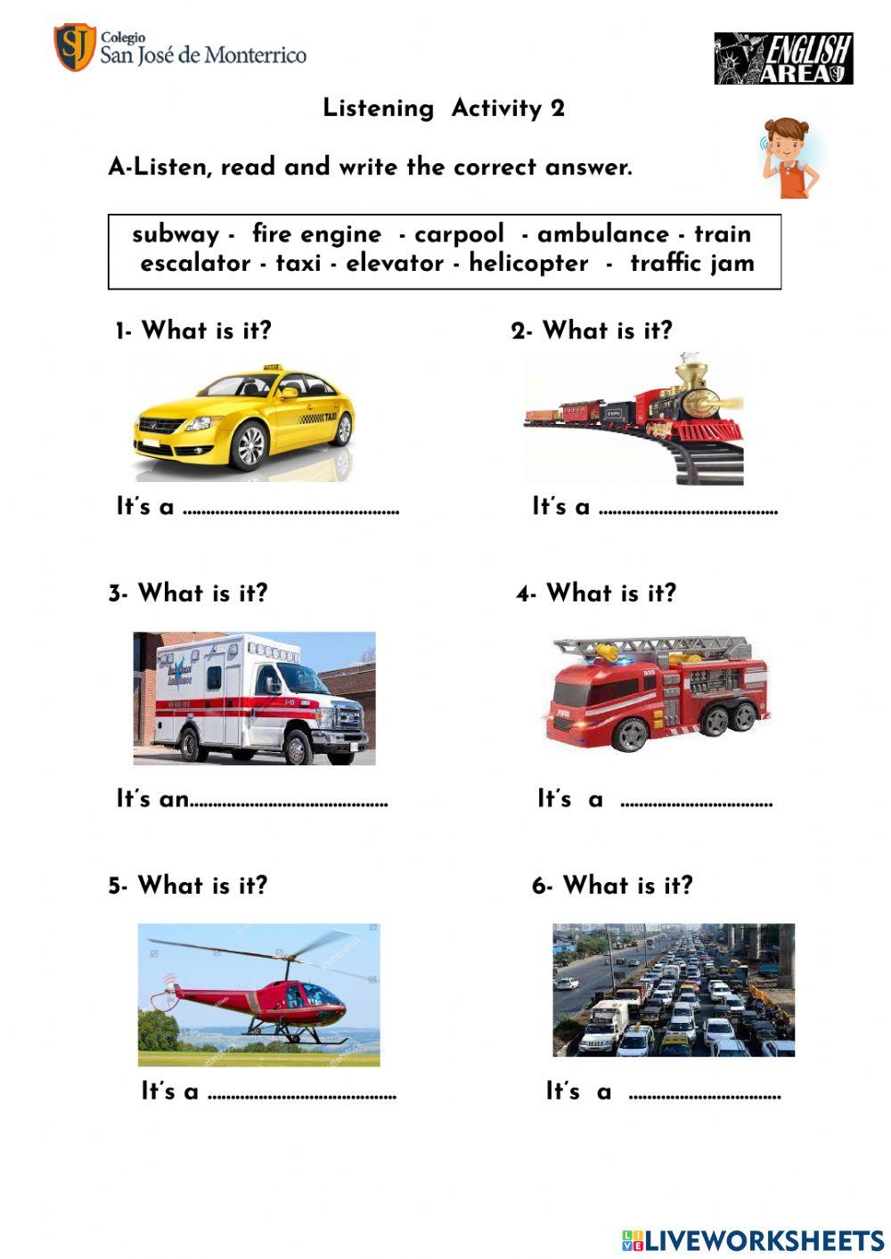 Listening 2-Transportion : What is it?