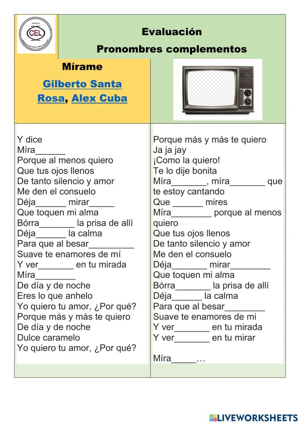 Evaluación auditiva - mirame - alex cuba