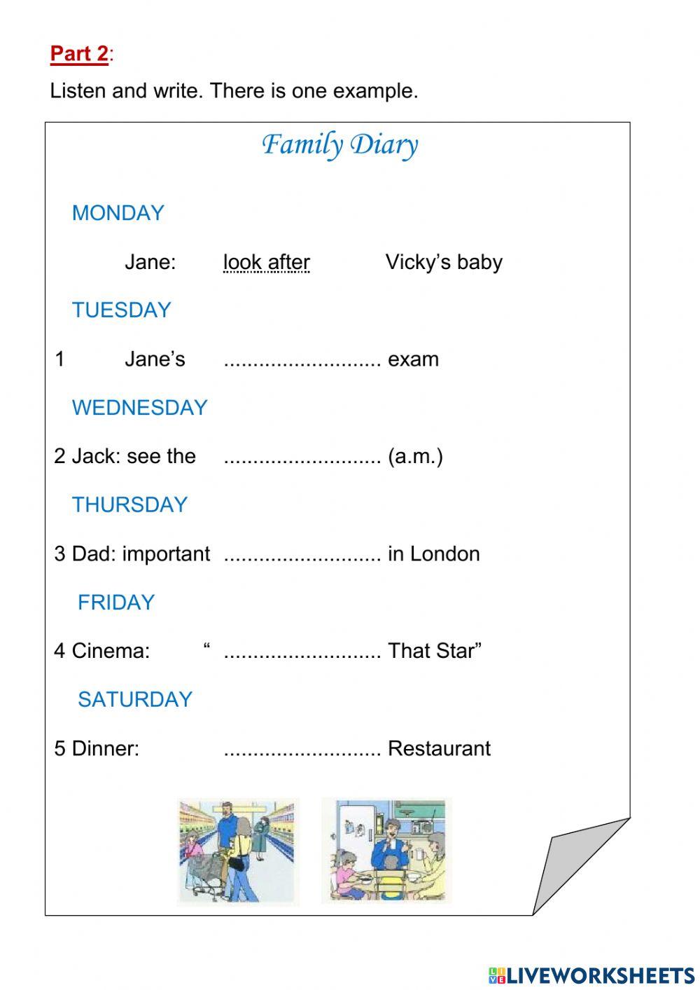 Flyers Listening Practice 19