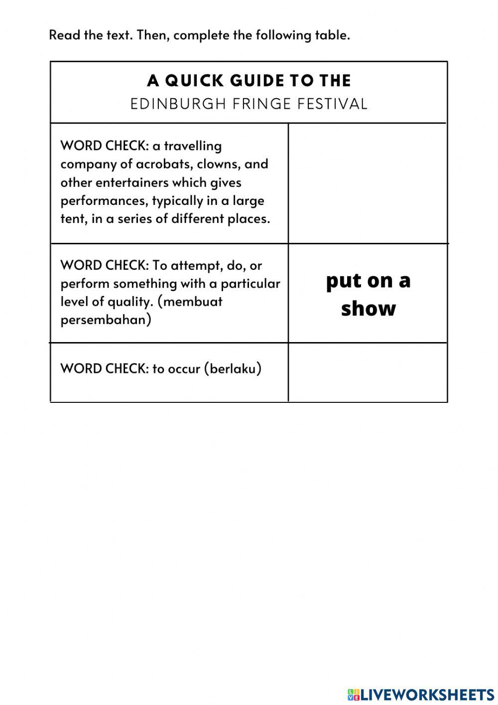 A Quick Guide to the Edinburgh Fringe Festival - Pulse 2