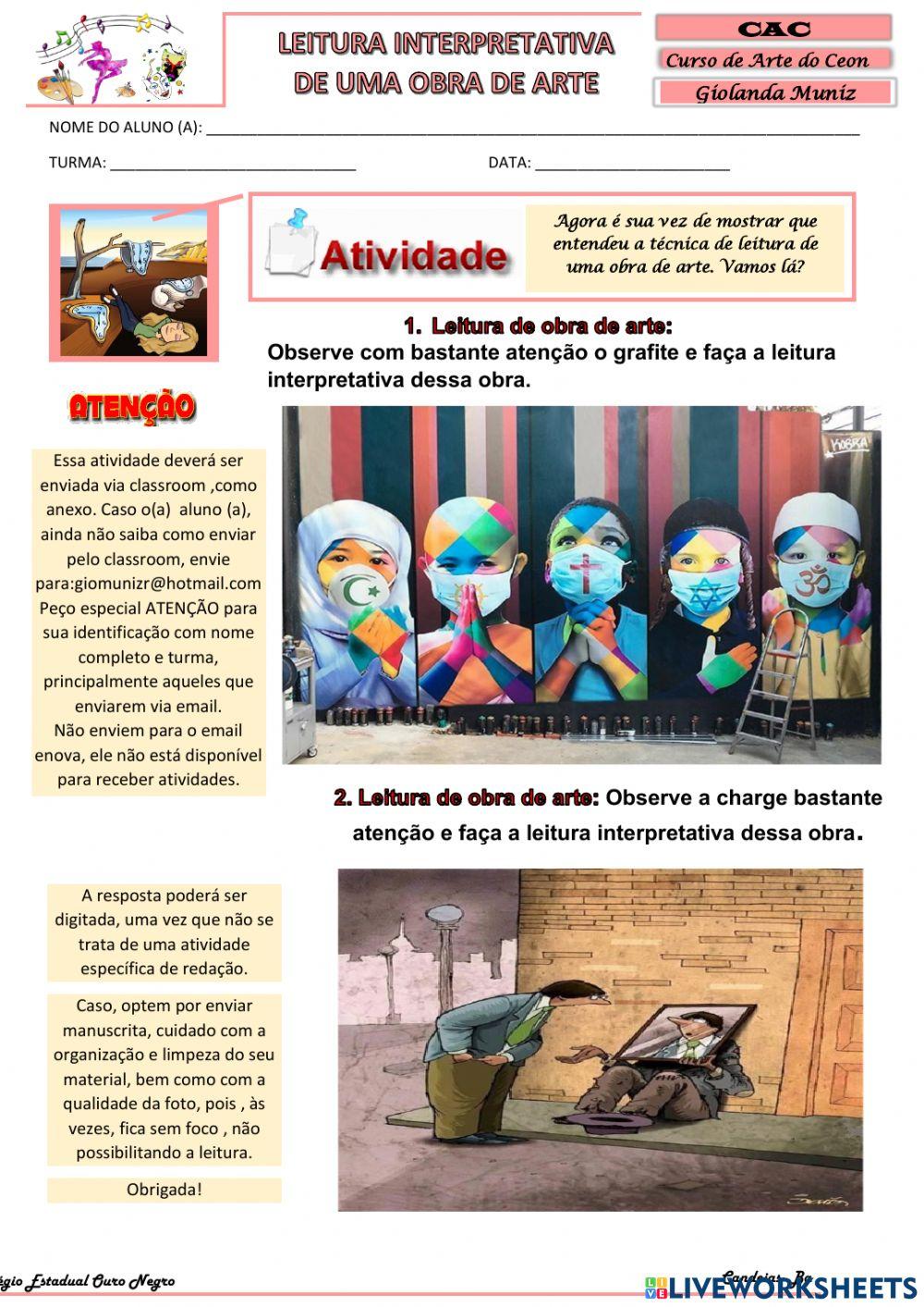 Leitura de uma obra de arte