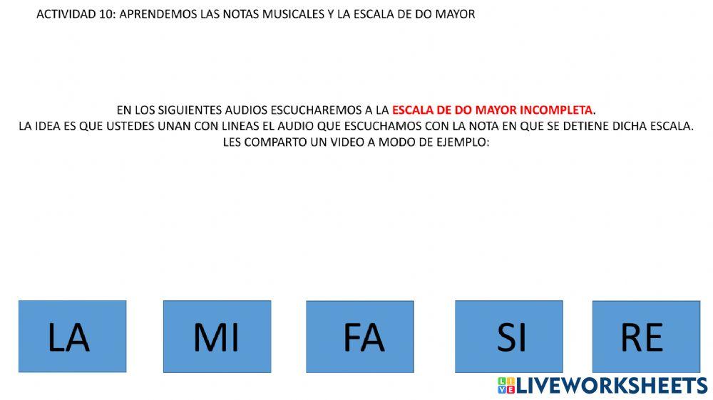 Actividad 10: Notas Musicales (Reconocimiento)