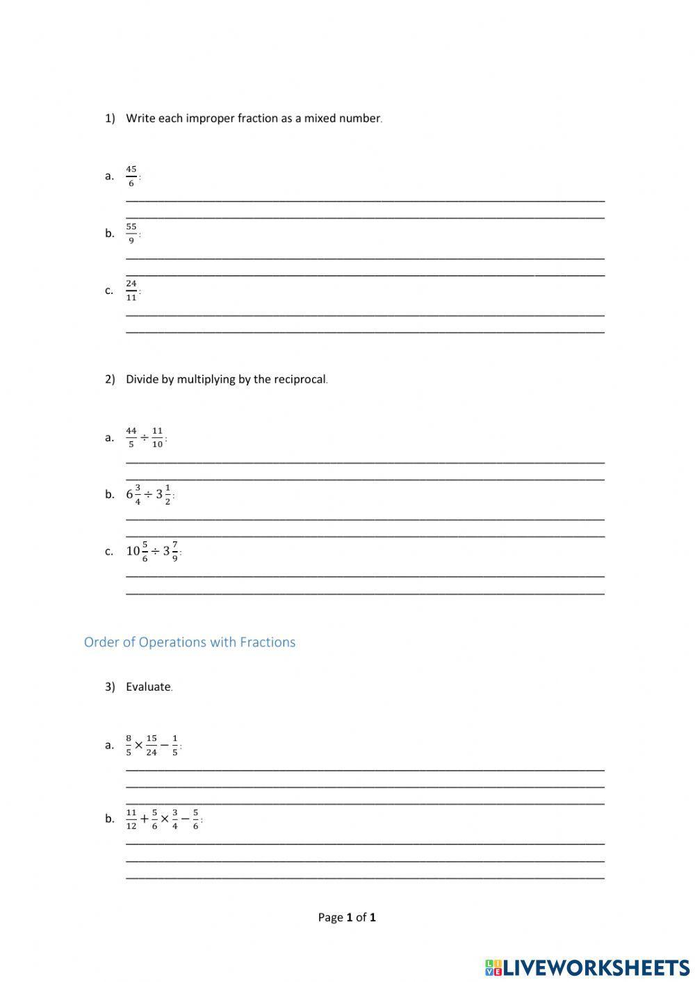 Fractions