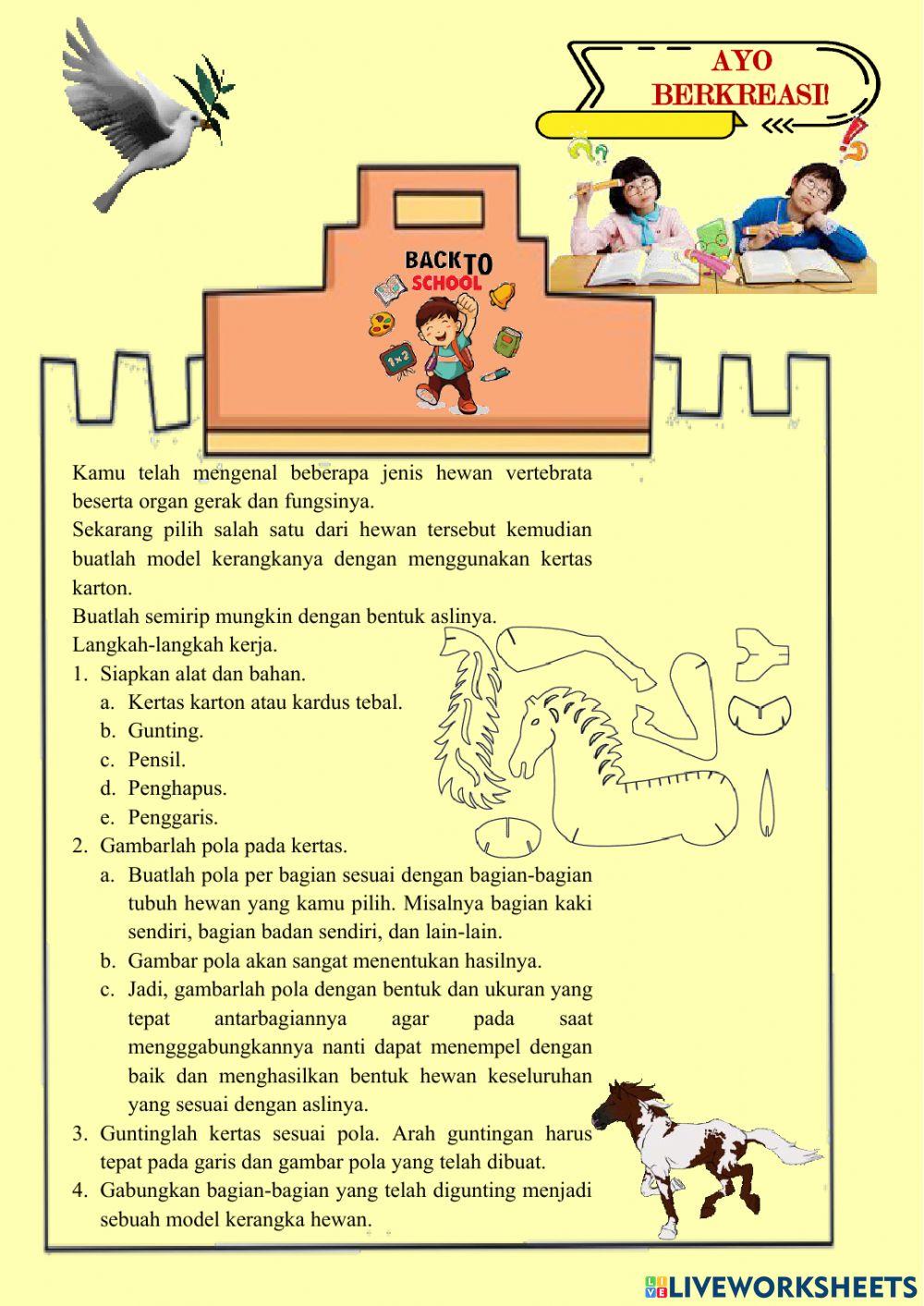 Organ gerak hewan kelas 5