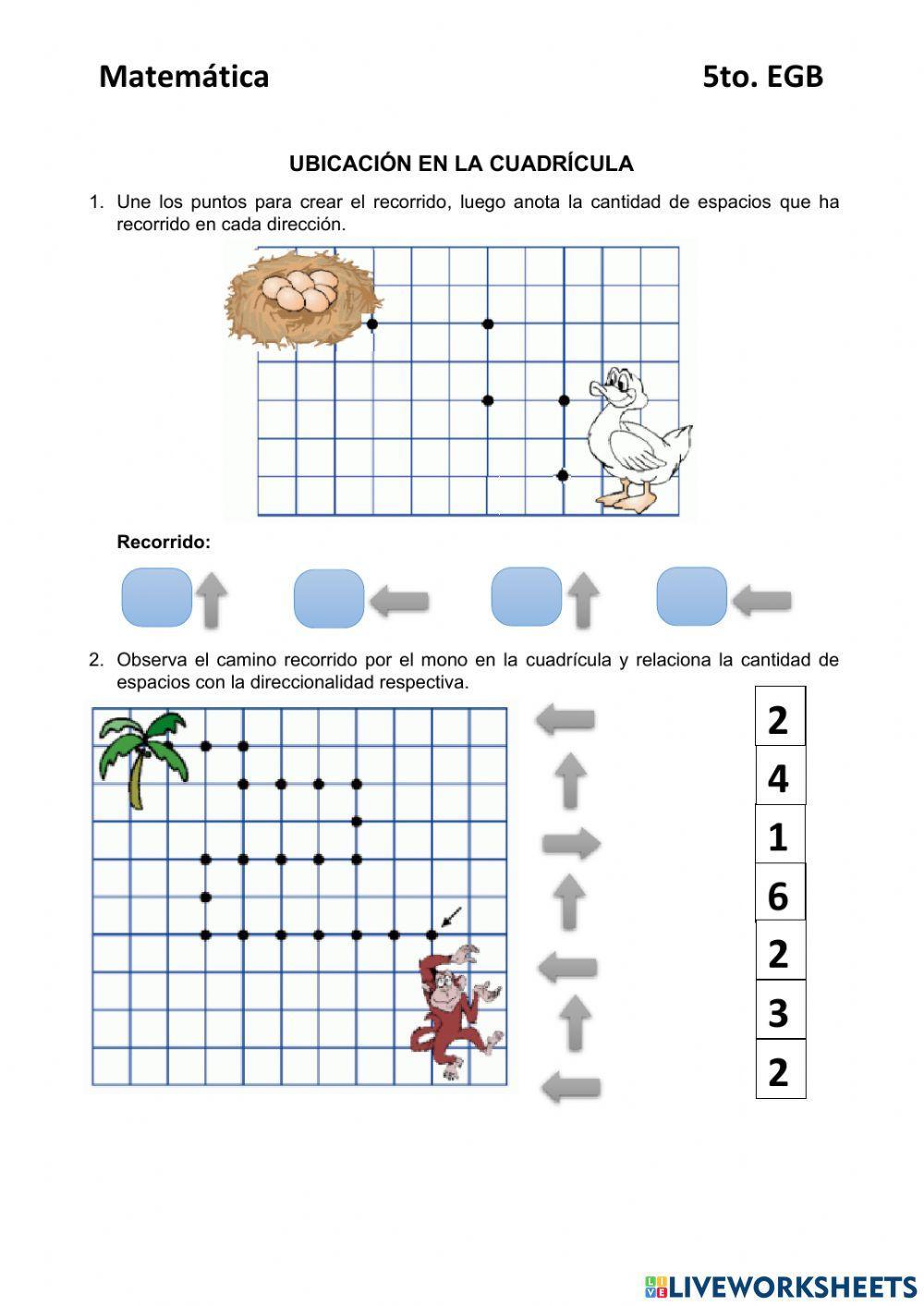 Ubicación en la cuadrícula