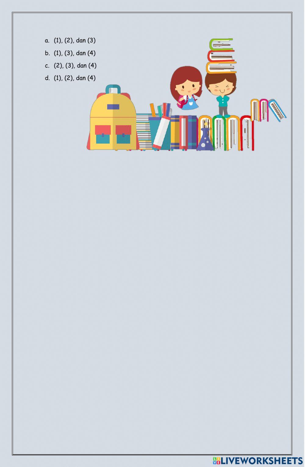 Evaluasi Kelas 4 Tema 1 Subtema 3 Pembelajaran 4