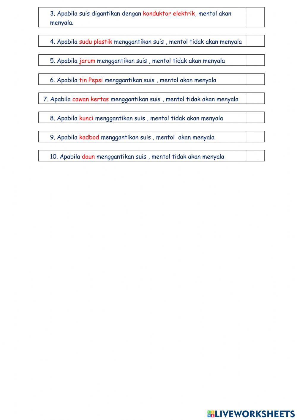 Elektrik- konduktor dan penebat elektrik