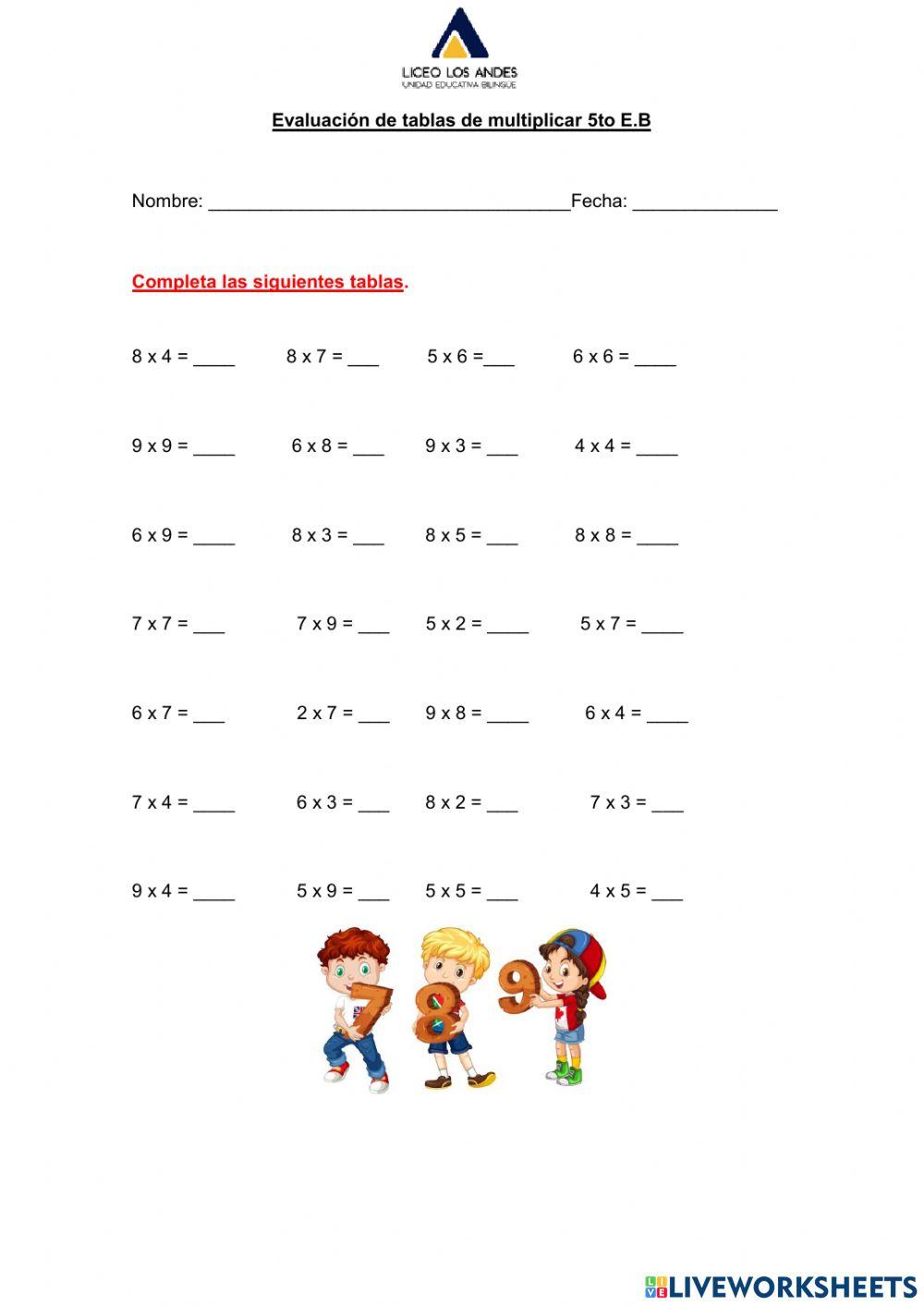 Diagnóstico de matemática