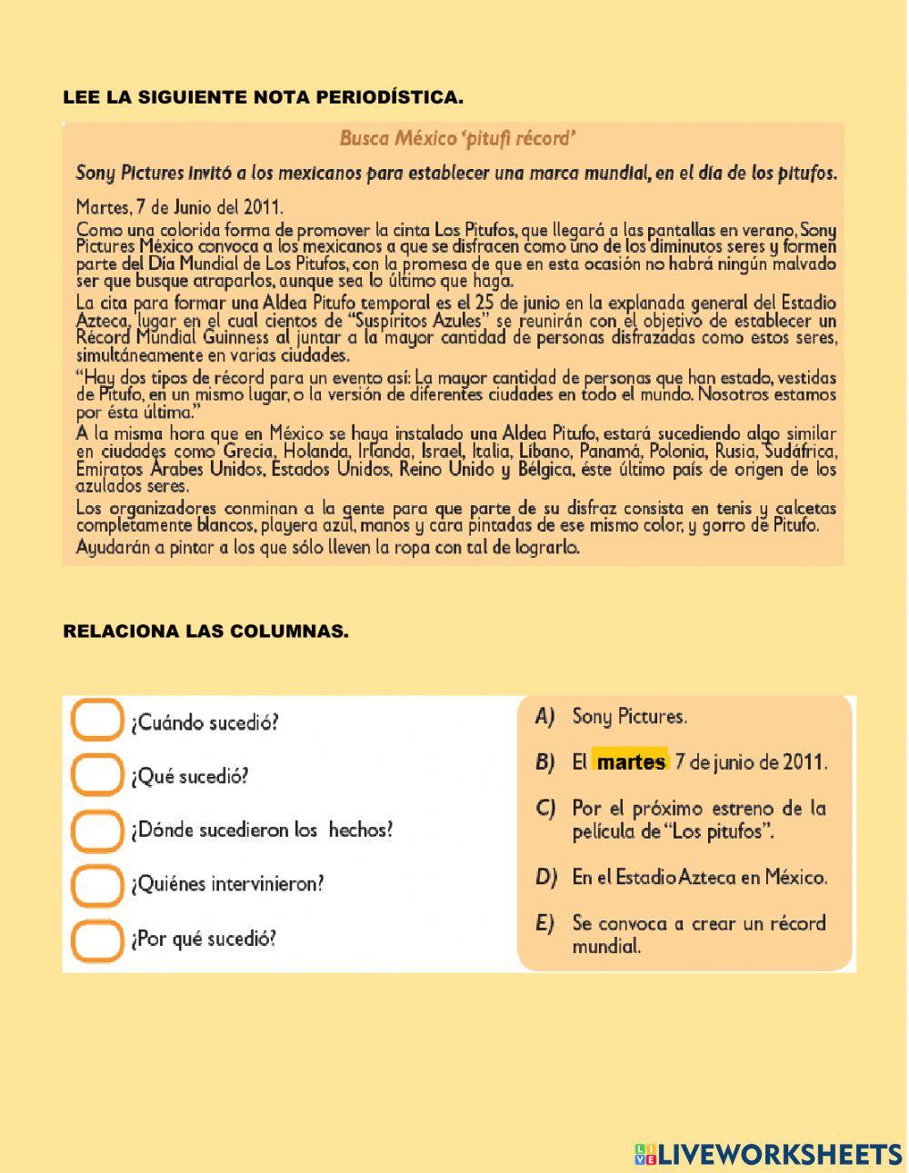 Notas periodísticas