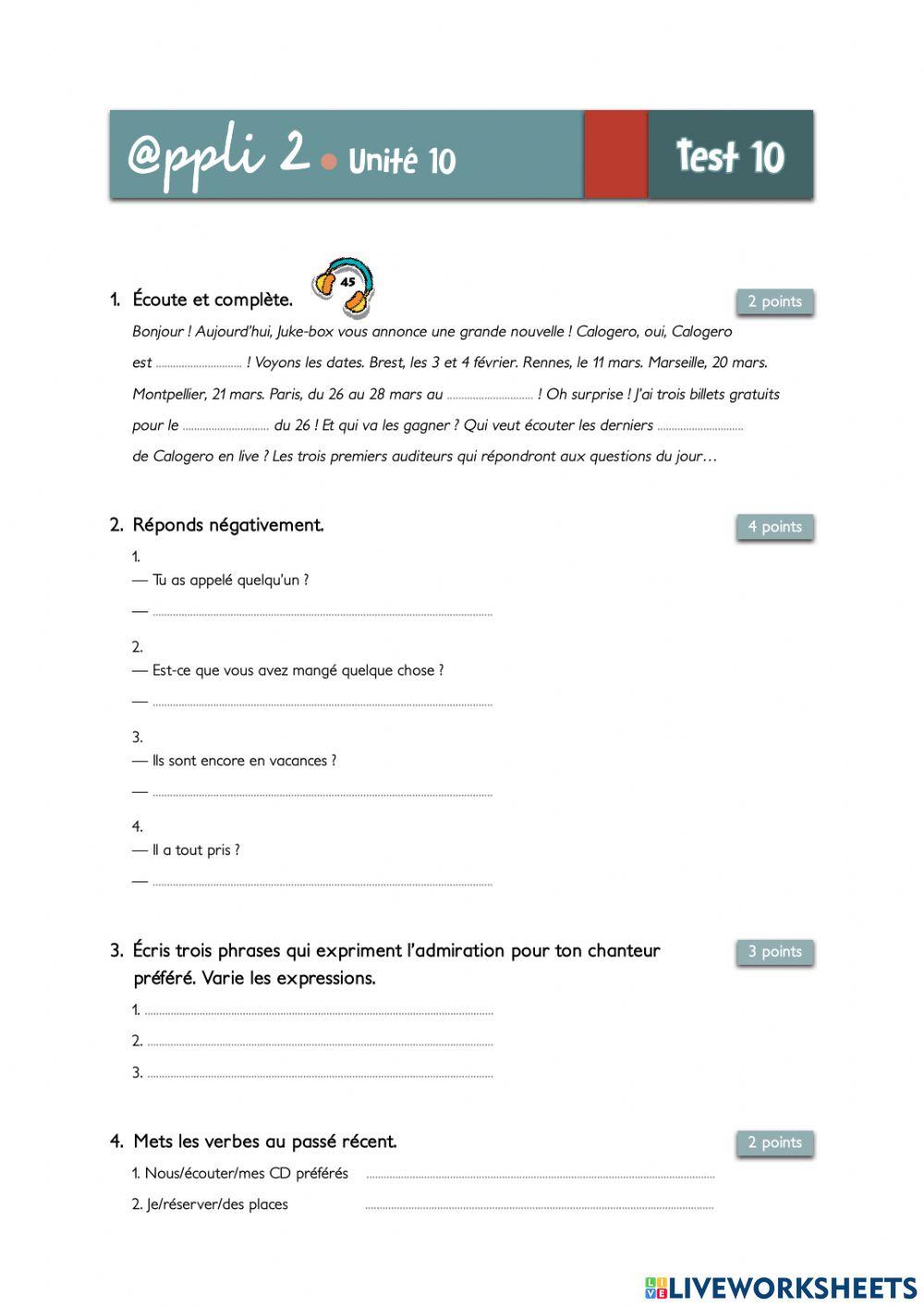 Test unité 10-appli 2