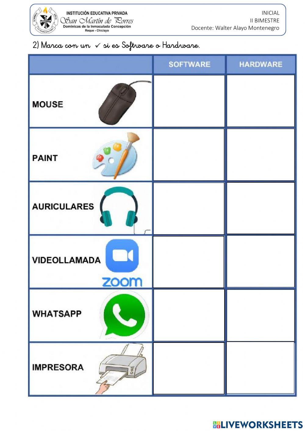 Hardware y Software