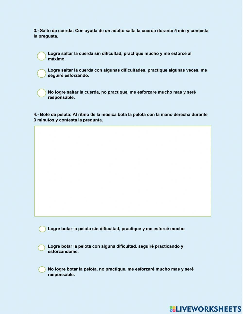 Examen Tercer Trimestre Educación Física