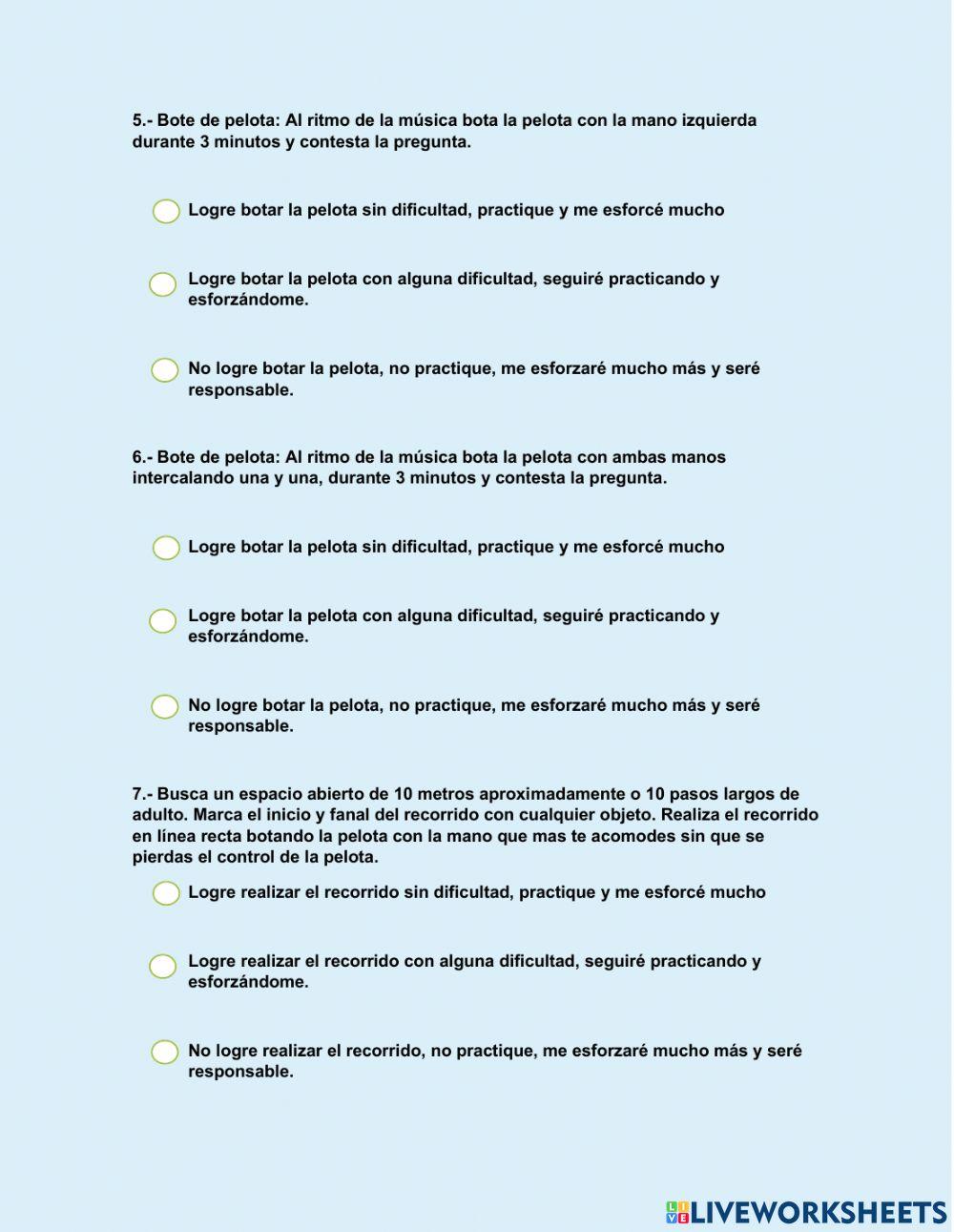 Examen Tercer Trimestre Educación Física