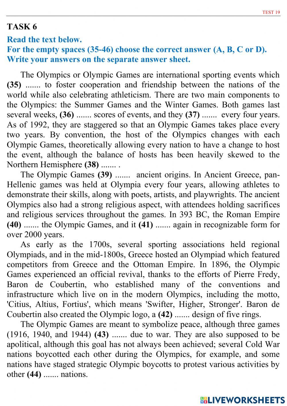 ZNO 20 TESTS - Test 19-20