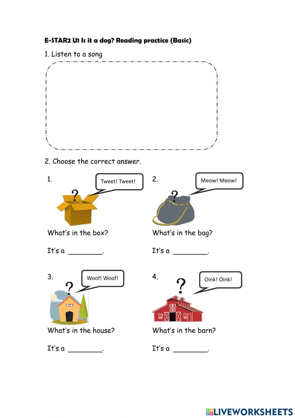 E-STAR2 U1 Is it a dog(Basic R)