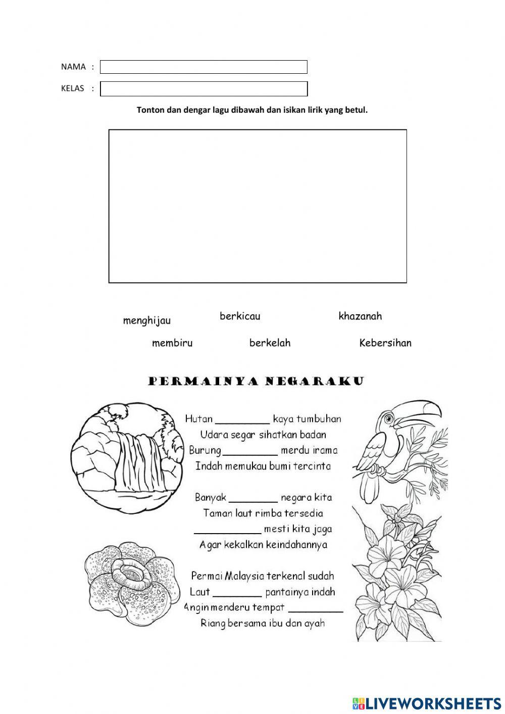 Muzik tahun 2 permainya negaraku