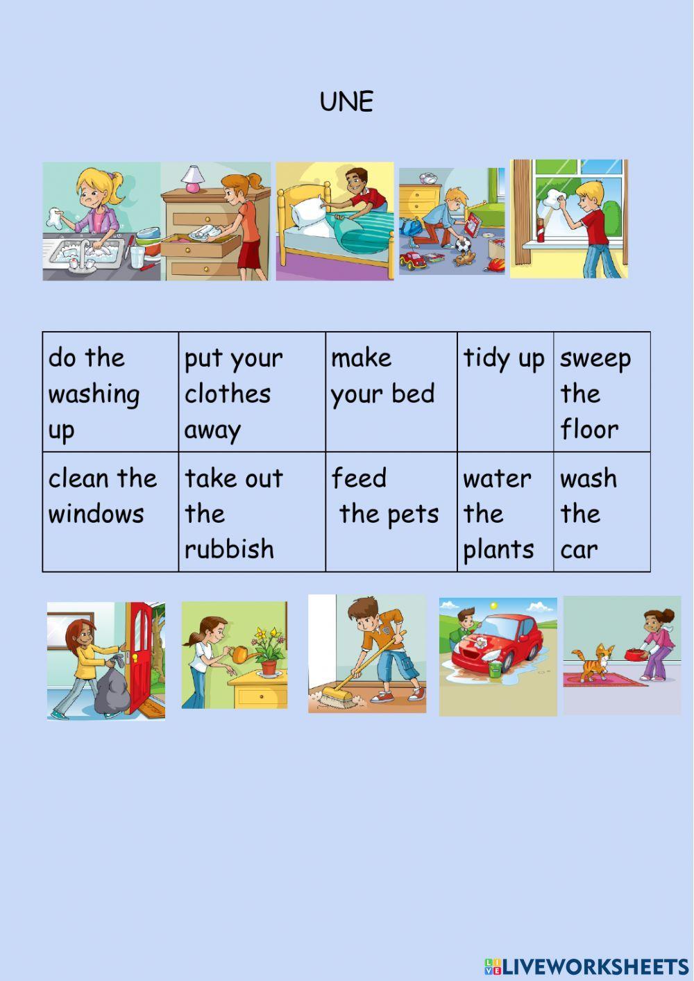 Vocabulario Tema 6 Helping people