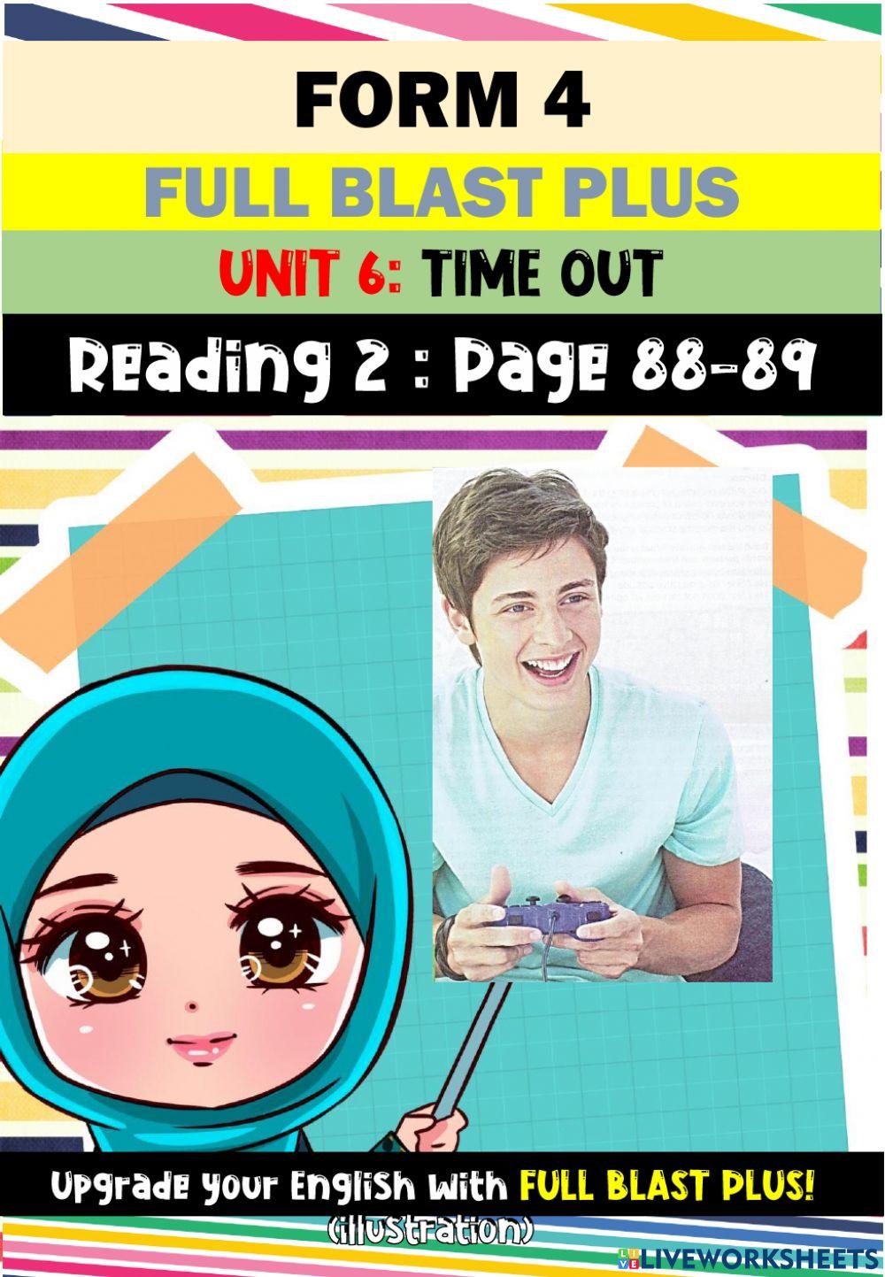 Full Blast Unit 6 (page 88-89: READING 2)