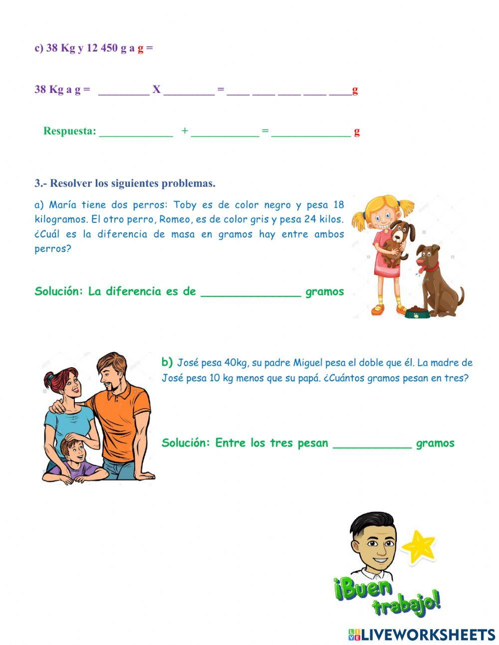 Conversiones de masa 2