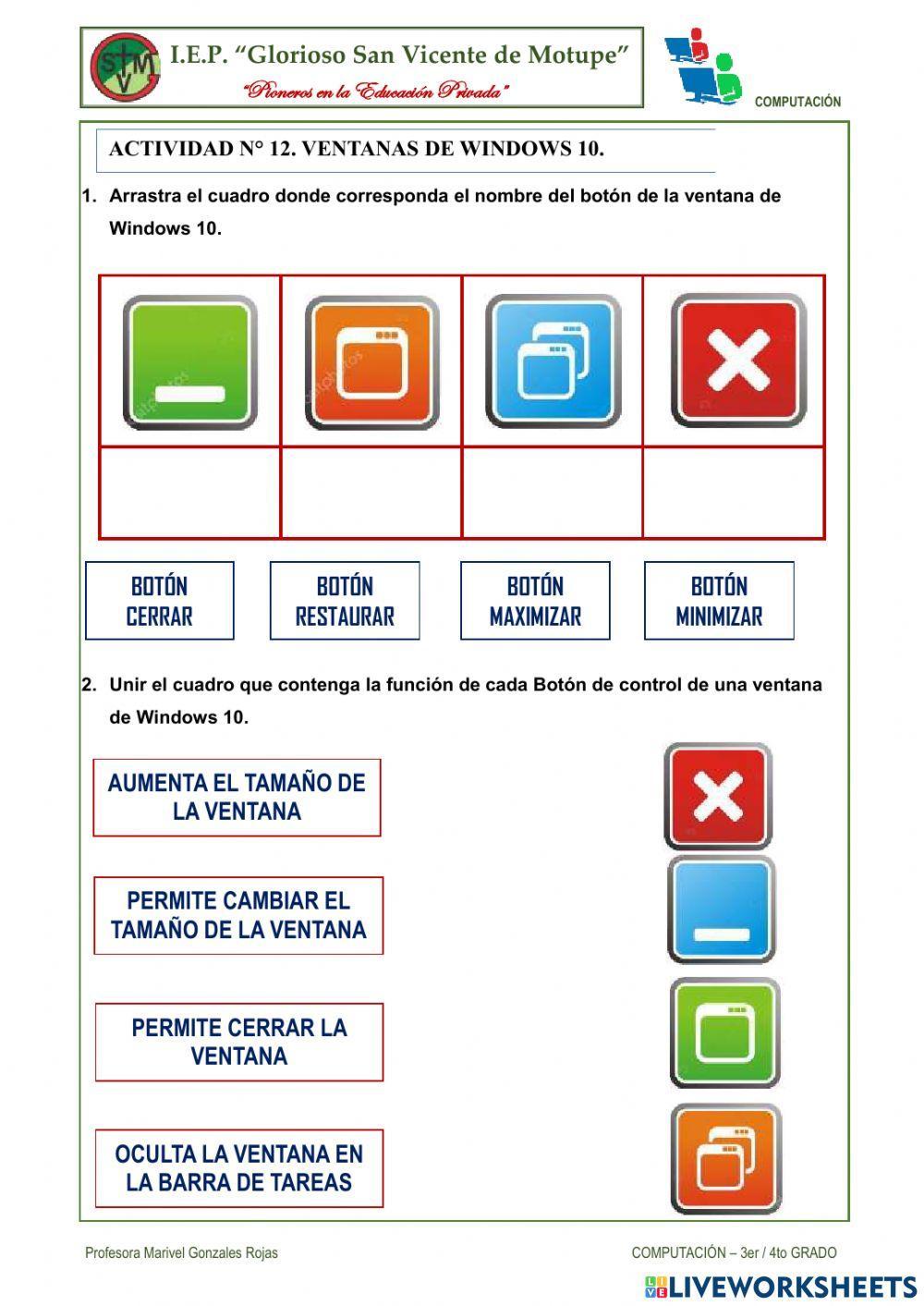 Actitivdad 12. Ventanas de Windows 10