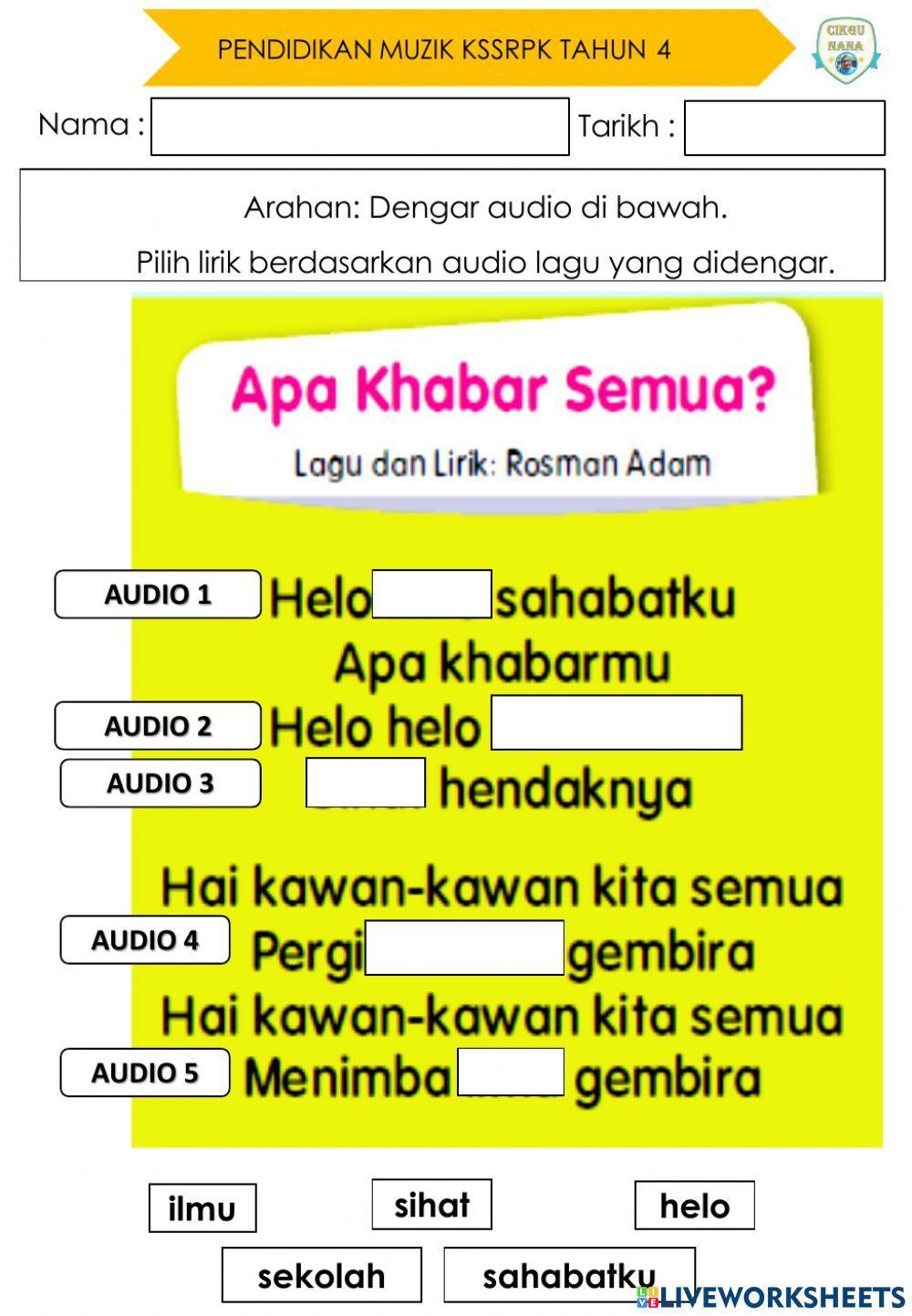 Pendidikan Muzik Tahun 4 PPKI