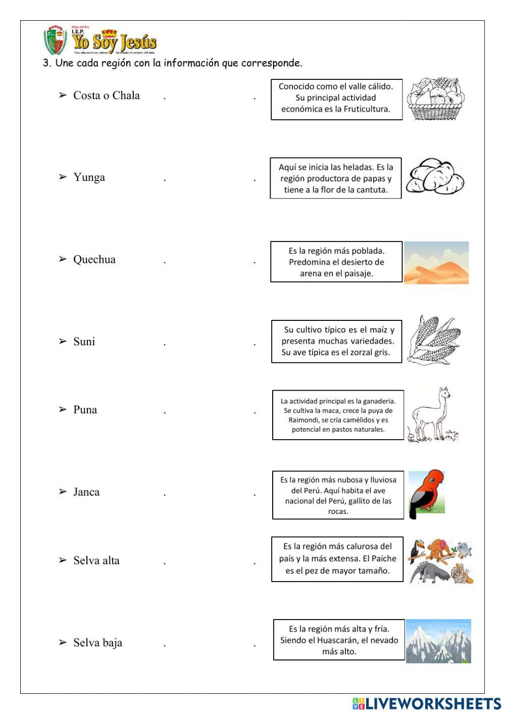Evaluación mensual de geografía