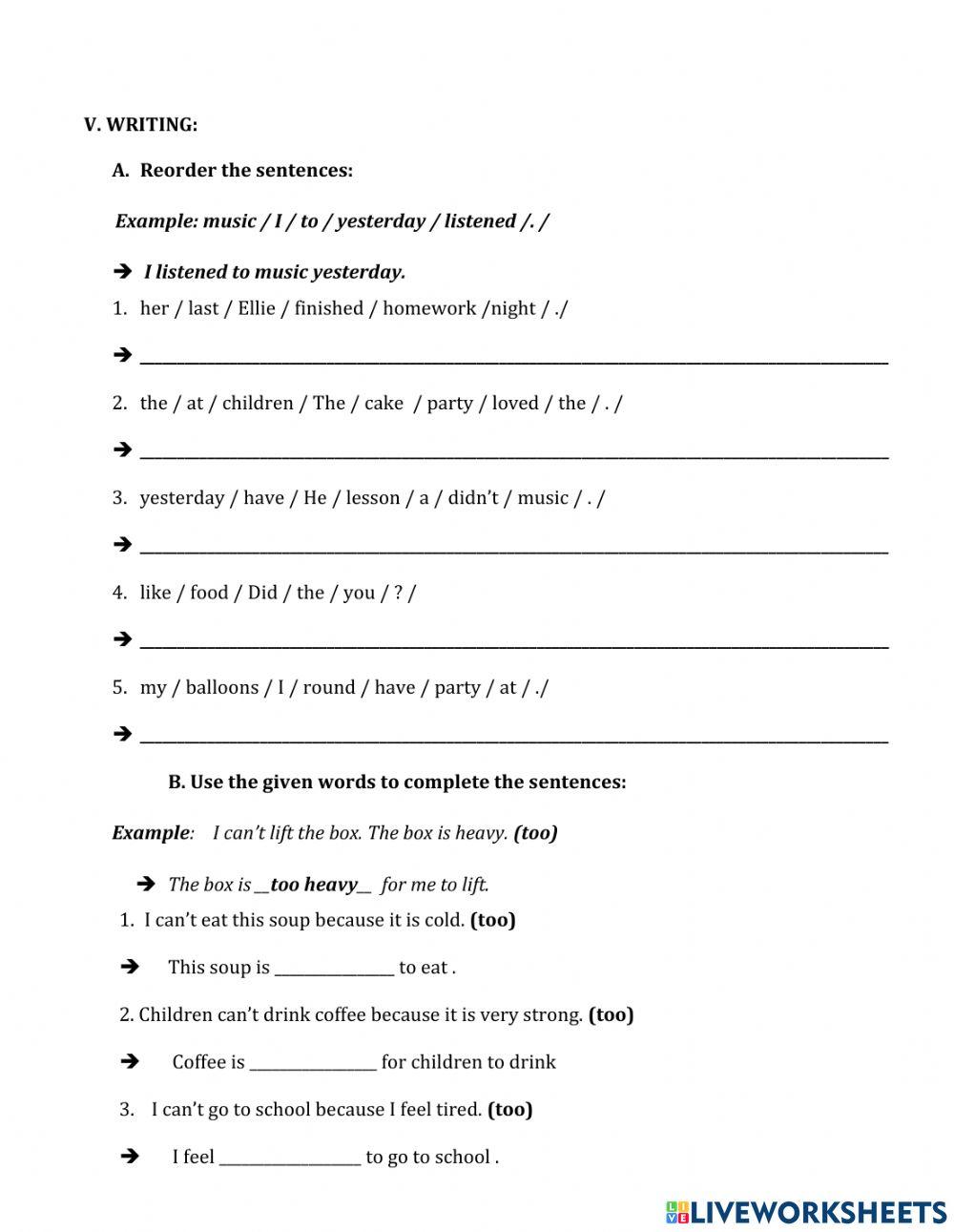 Grade 4-5, test 3 + 4