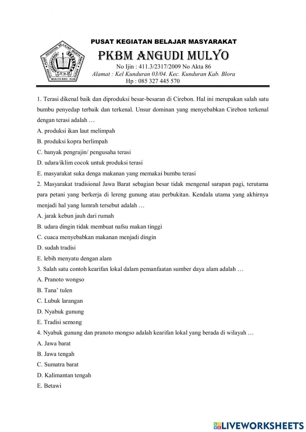 Georafi Kelas XI Paket C