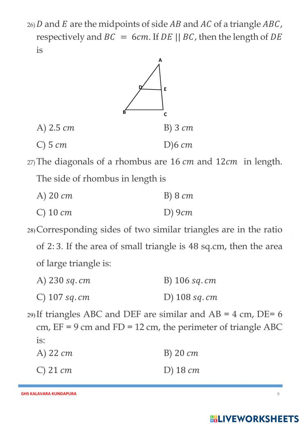 Sslc preparatory exam : 2021 english medium