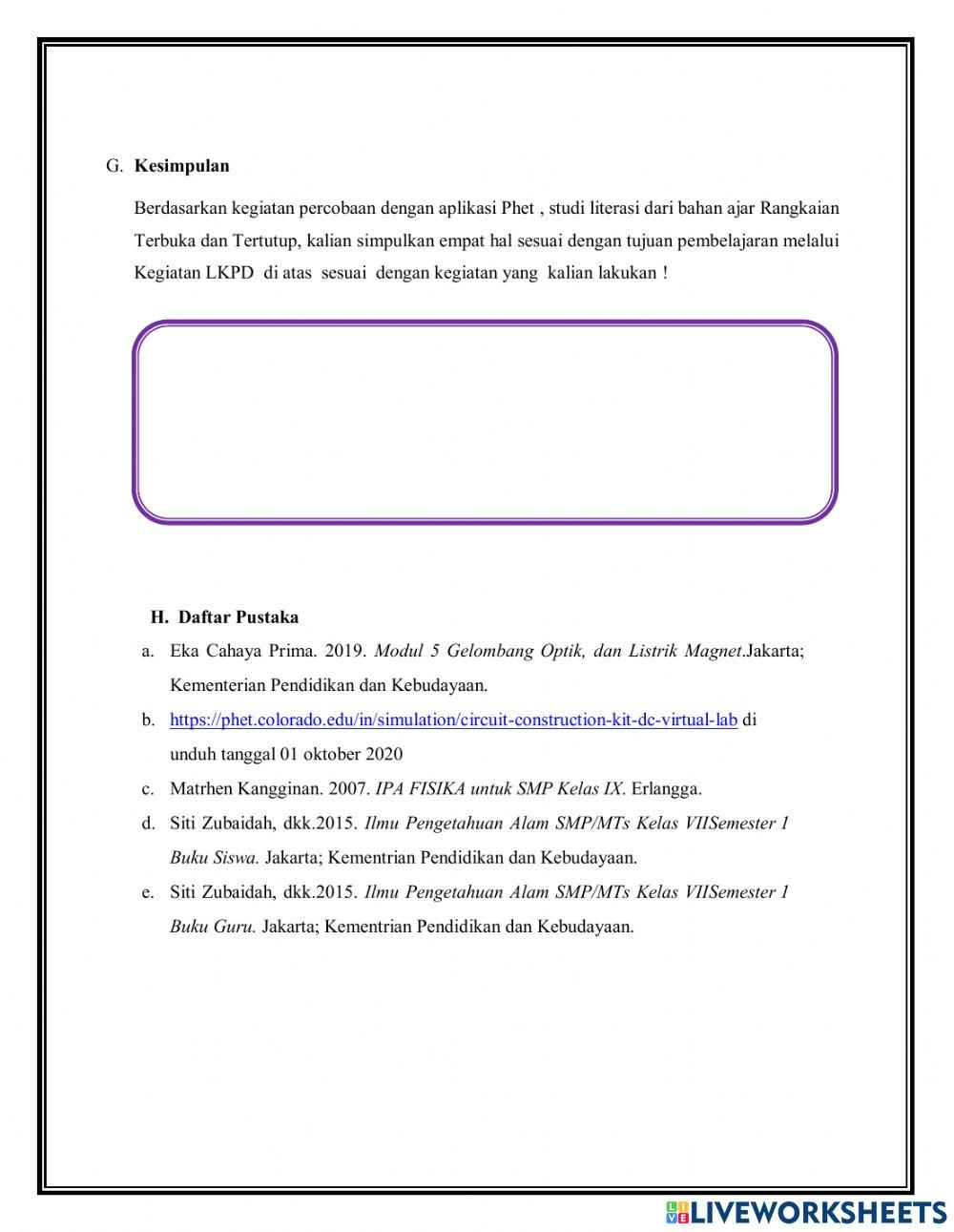 Rangkaian terbuka dan tertutup