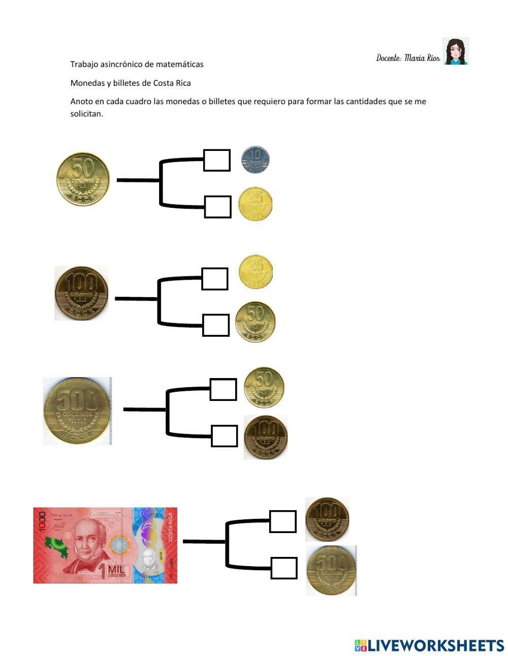 Monedas y billetes de Costa Rica