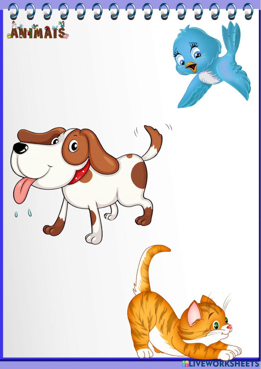 Animais - Atividades 1 - Som dos animais