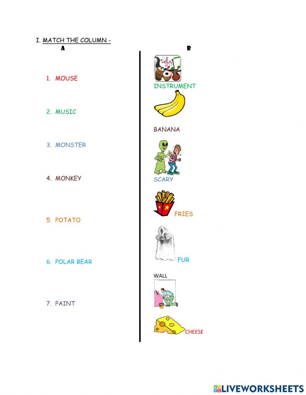 Starters YLE worksheet