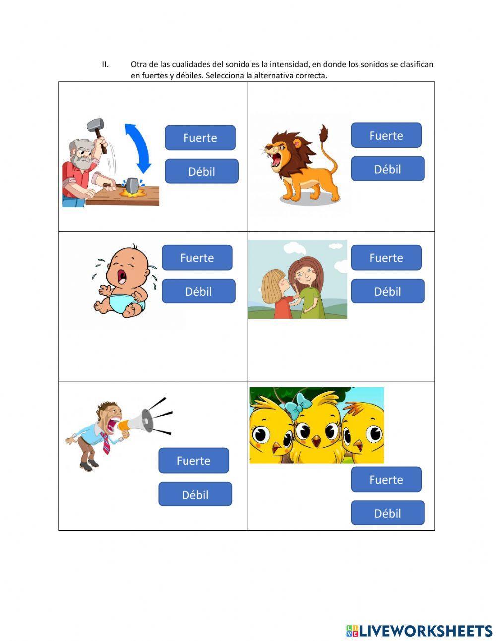 Tono e intensidad del sonido
