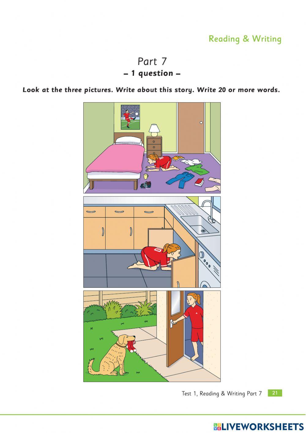 Practice Test Plus Flyers - Reading - Writing Test 1 (Part 5-7)