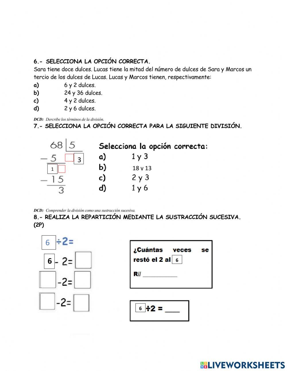 Repaso de matemáticas cuarto parcial