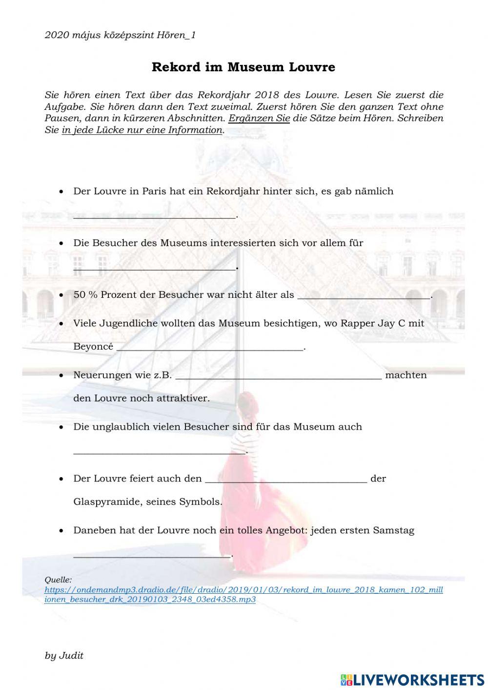 Rekord im Museum Louvre