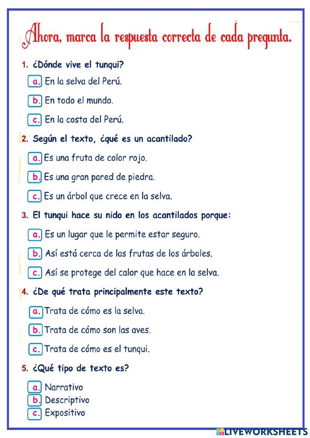 Comprensión lectora