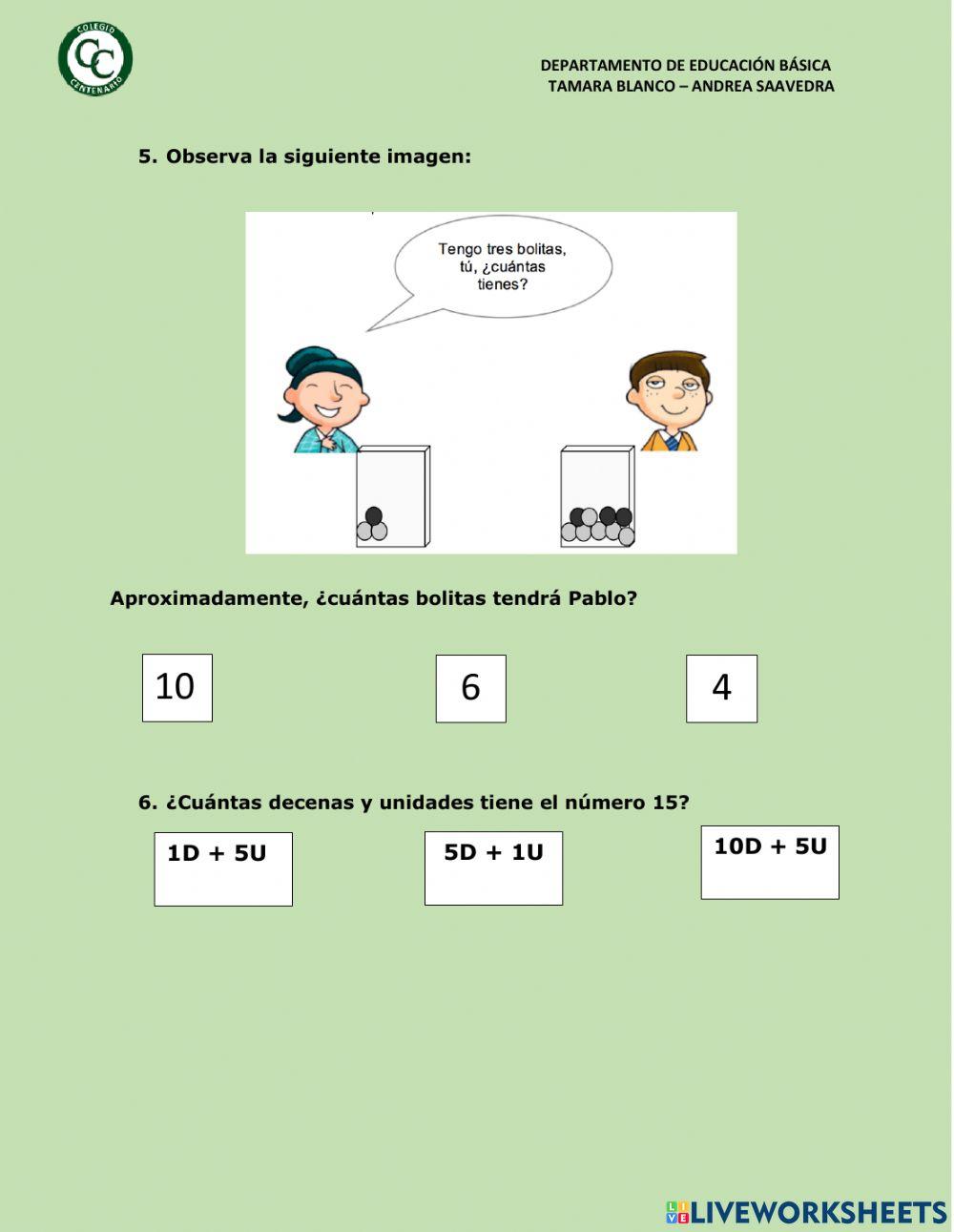 Números hasta el 20