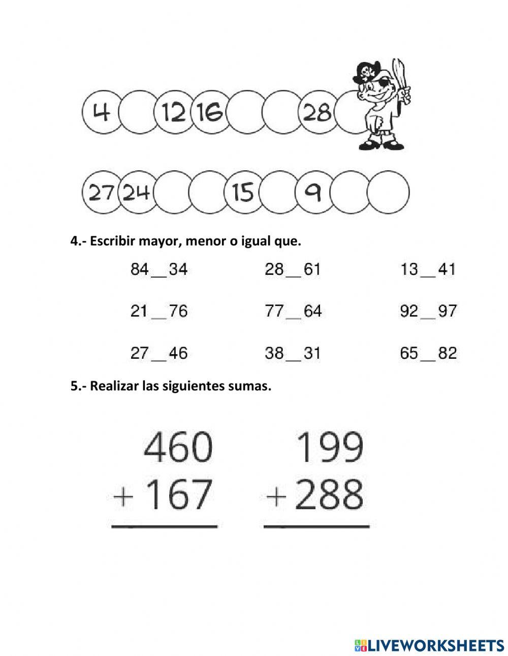 Evaluacion de matematicas