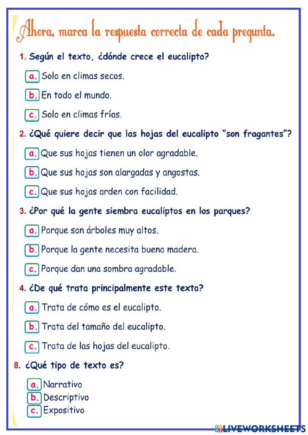 Comprensión lectora