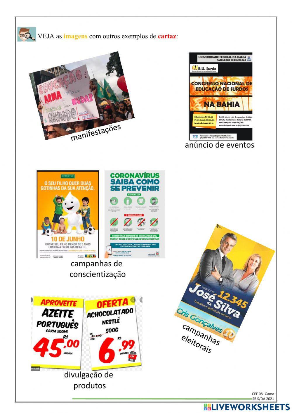 Gênero Textual Cartaz