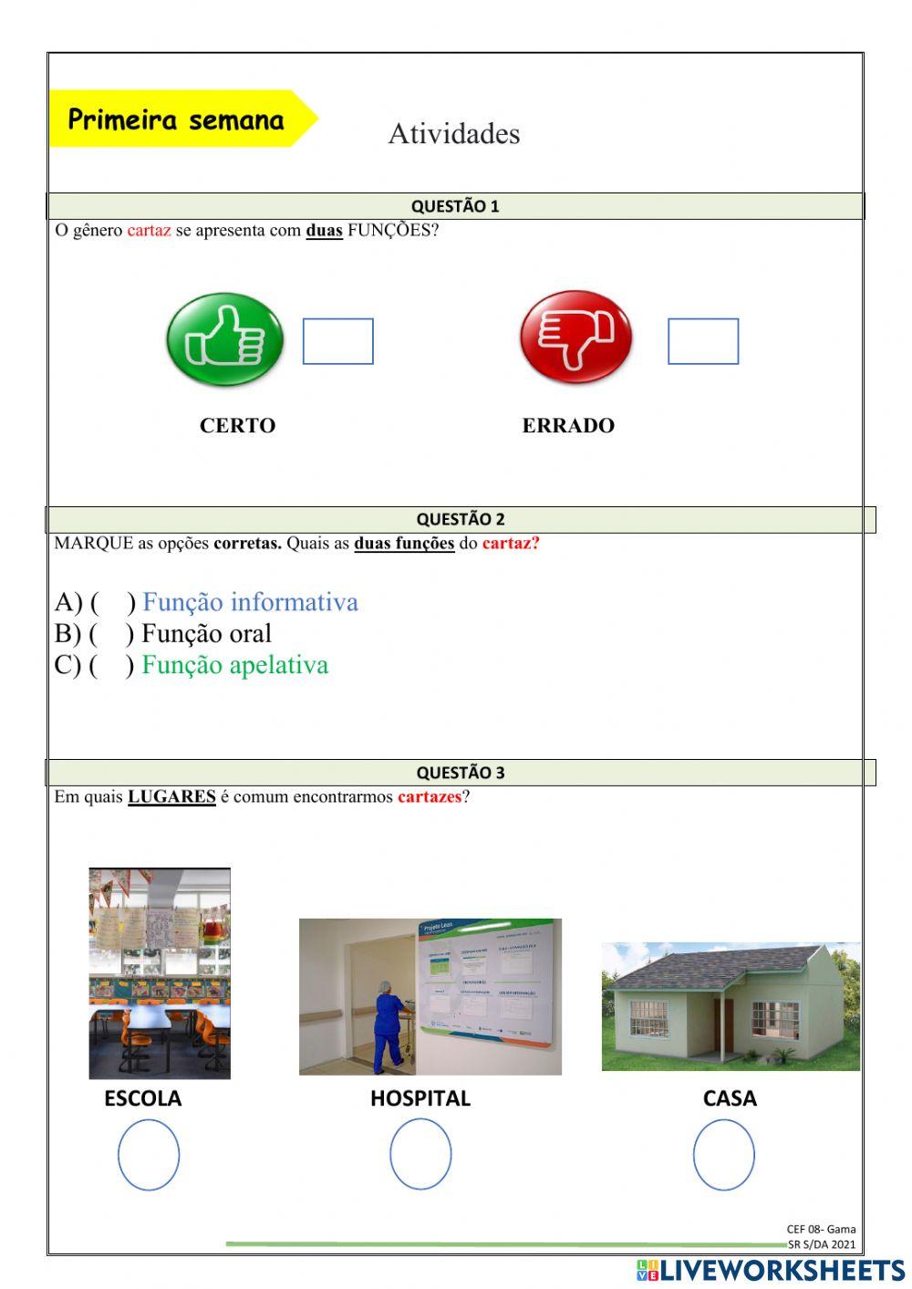 Gênero Textual Cartaz