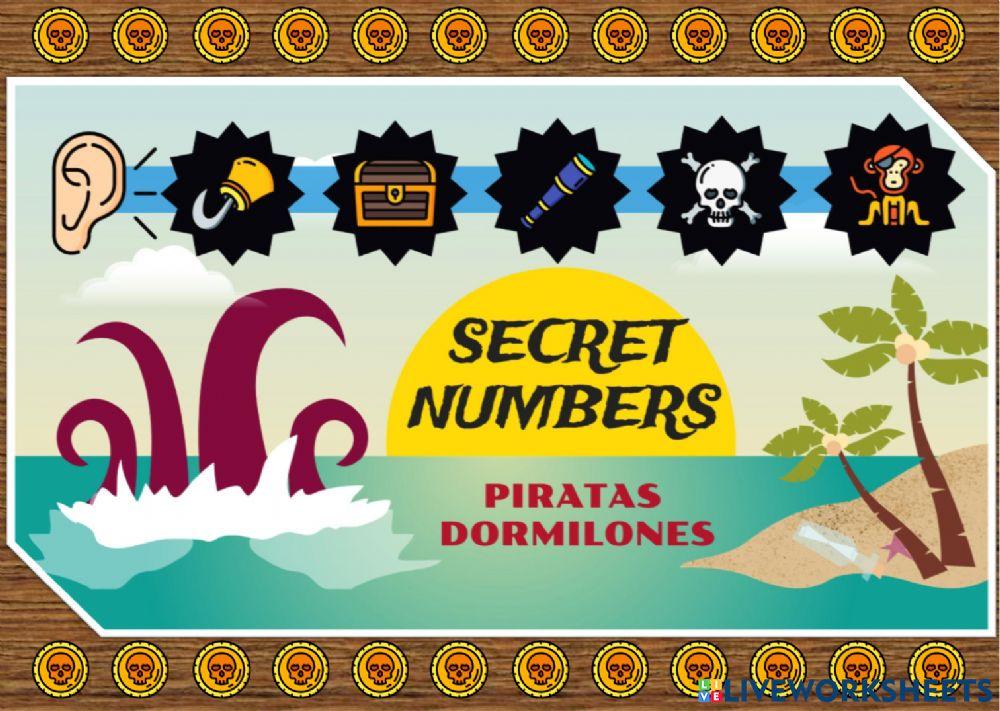 Piratas dormilones secret numbers