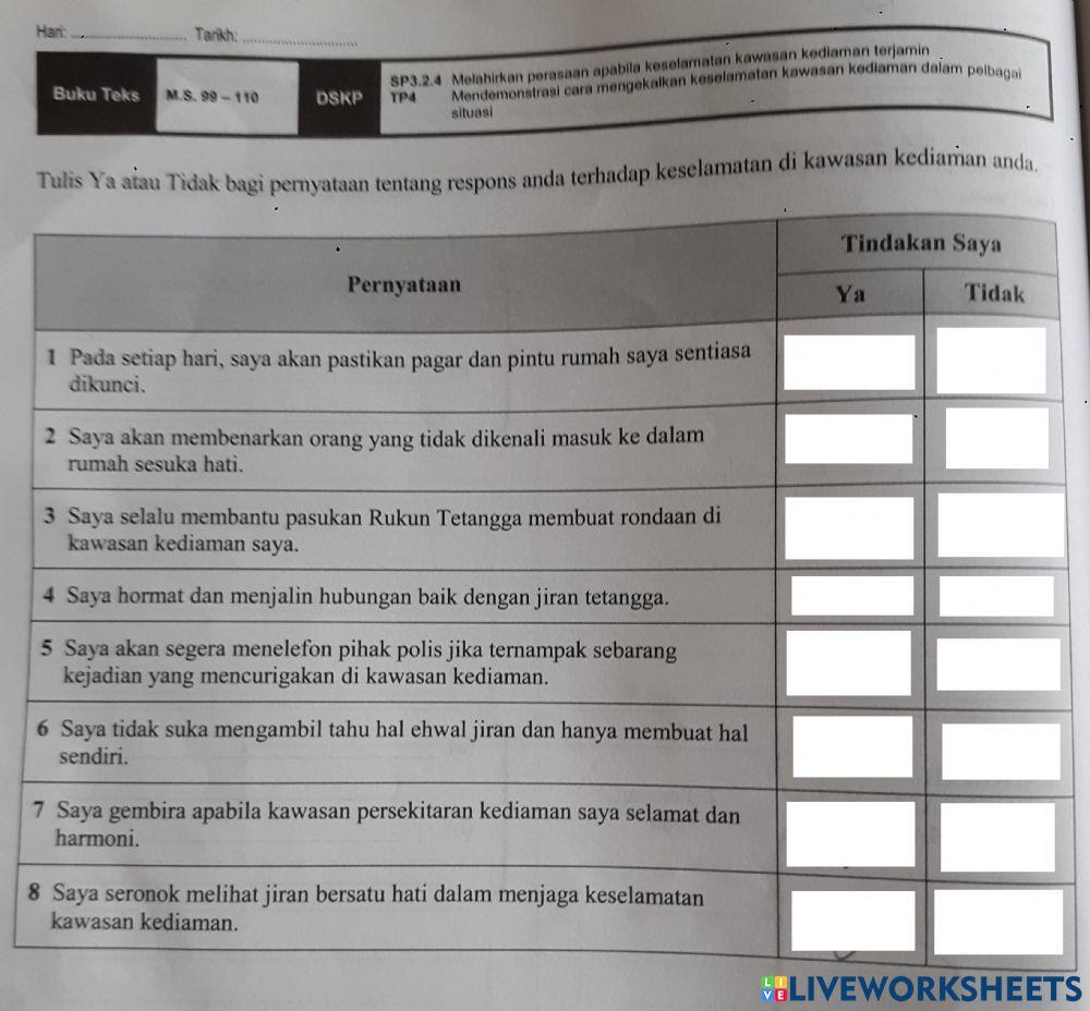 Unit 9 KESELAMATAN TEMPAT TINGGAL