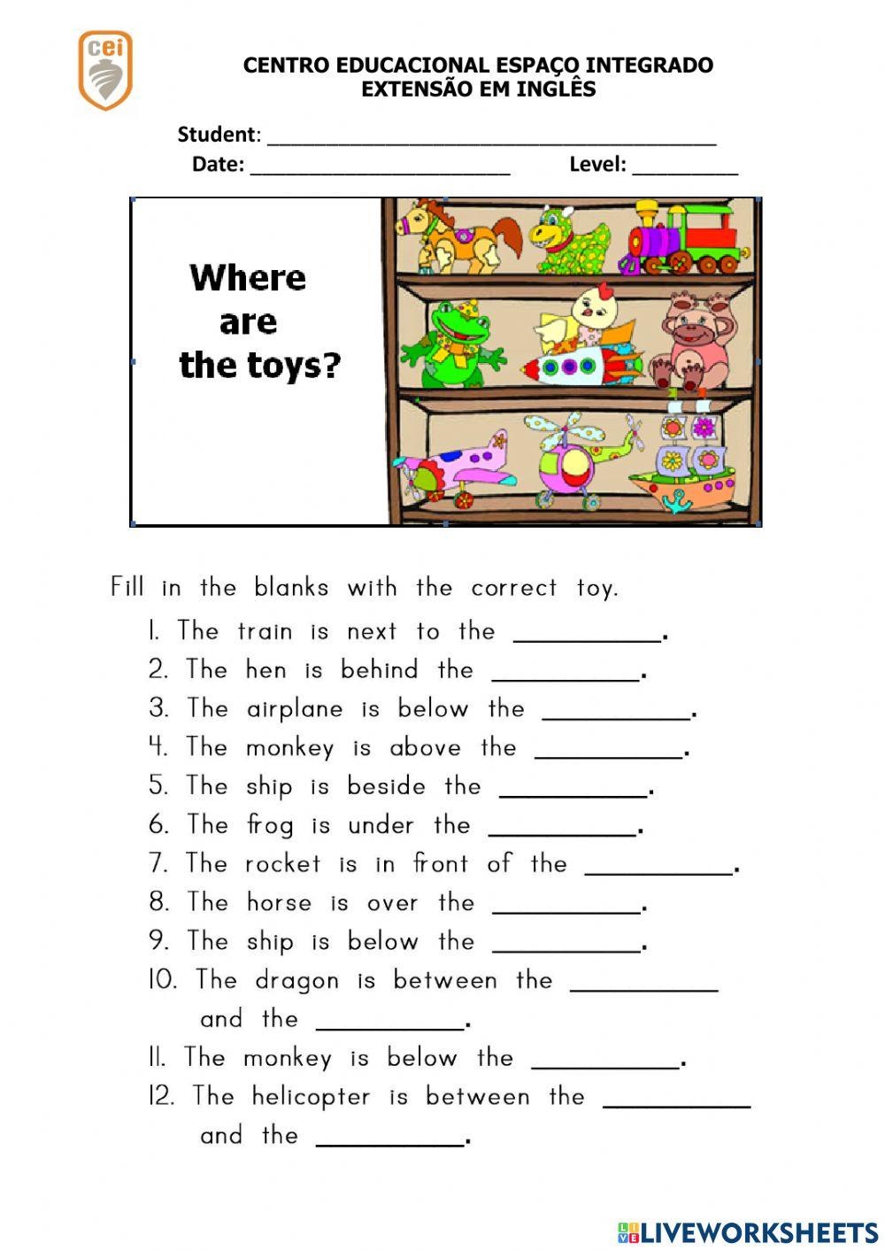 Where are the toys