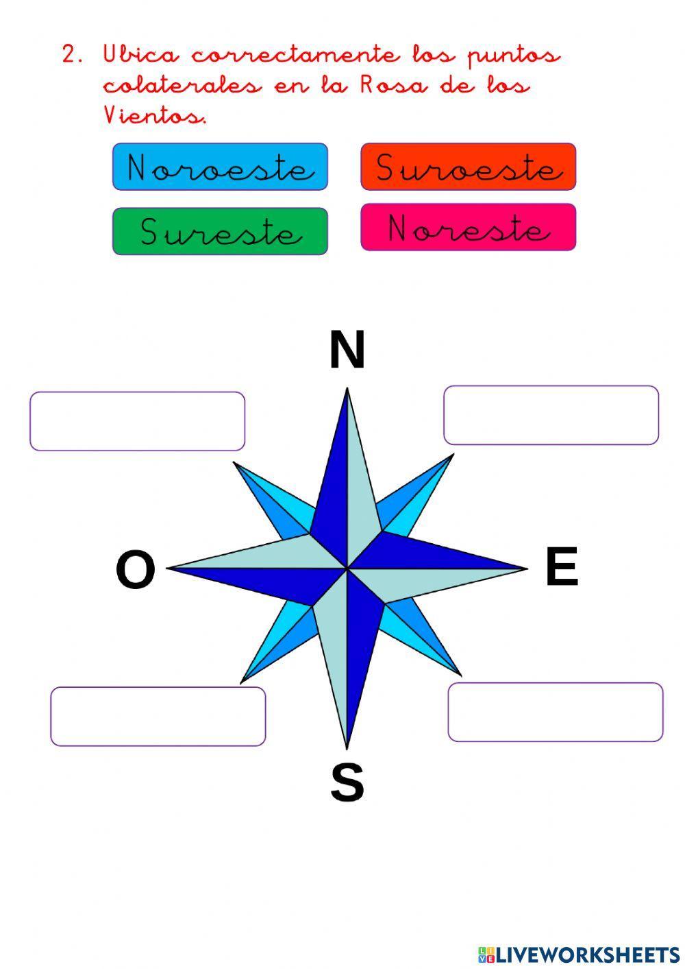 Puntos cardinales y colaterales