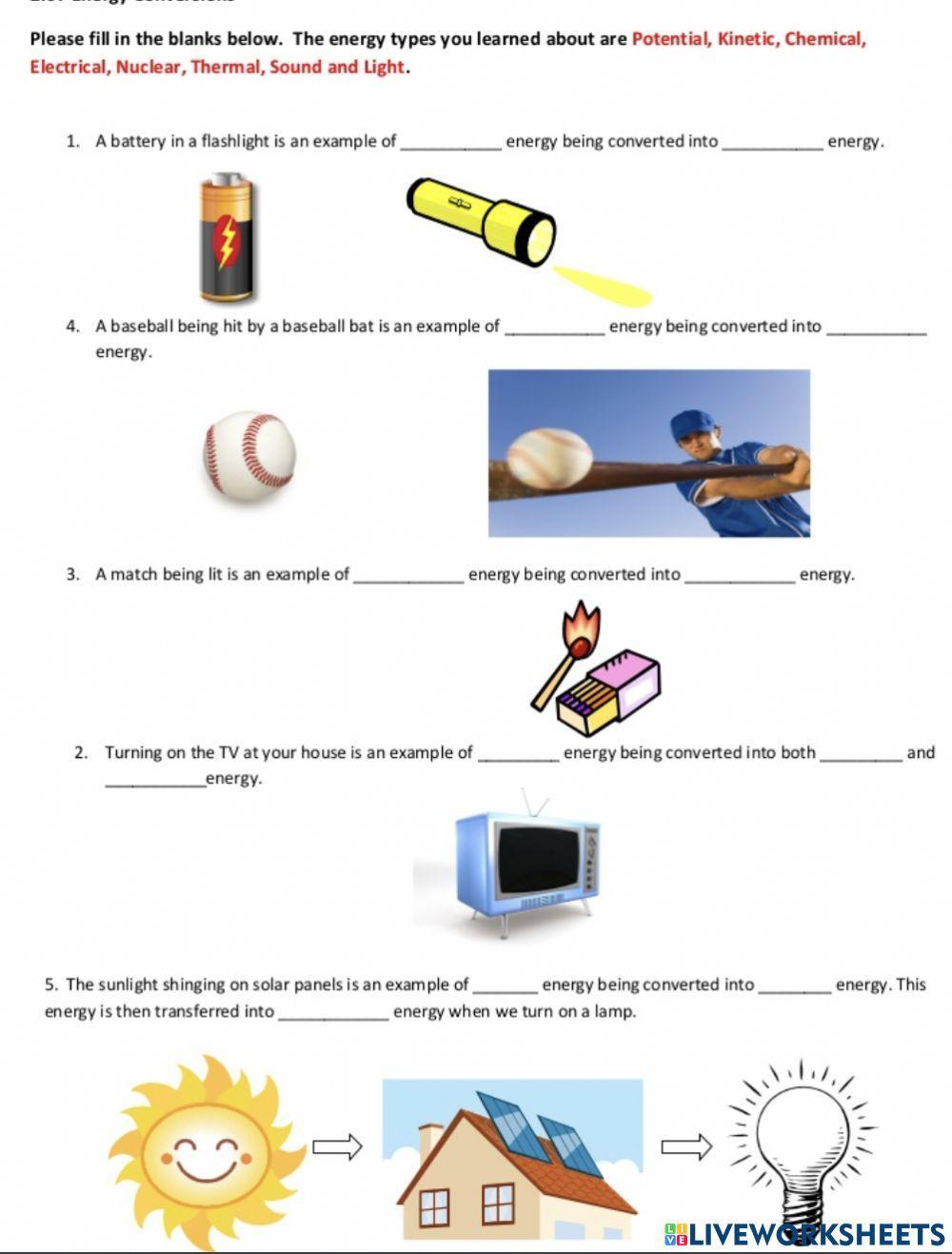 Transformation of energy